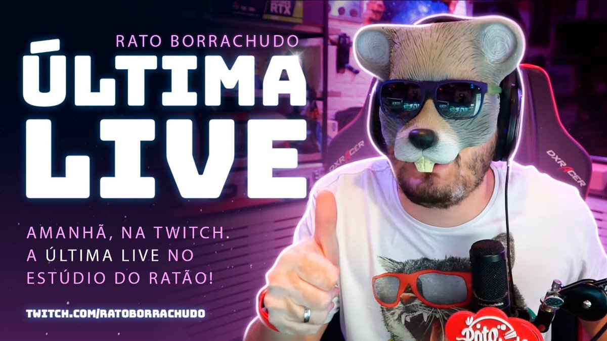 ratoborrachudo's tweet photo. Galera, amanha vou fazer minha ultima live no studio antes de desmontar ele todo, VAMO DE PESO AMANHA PERDER UMA GRANINHA NA LIVE DE COMPRA? https://t.co/IvUatkqO8q