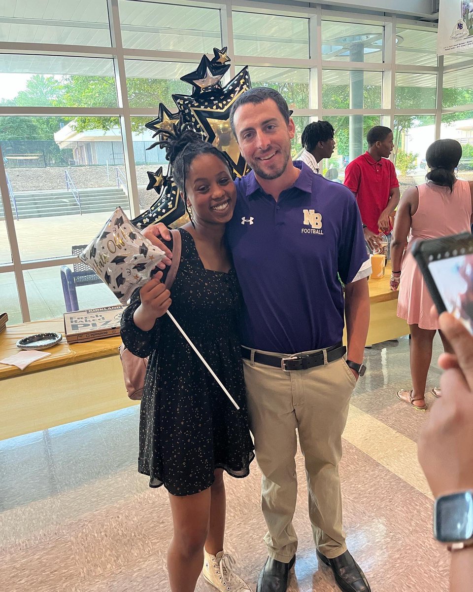 Coach_McGuire5's tweet photo. So proud of these guys, ladies and Teen perfection graduating this year! Had most of them since been in 6th grade and was honored to join them in their celebration! Can’t wait to see what they do next! Big thank you to Mo for the invite!

@NBroughtonHS @CAPSfootball https://t.co/LcL3hadBfh