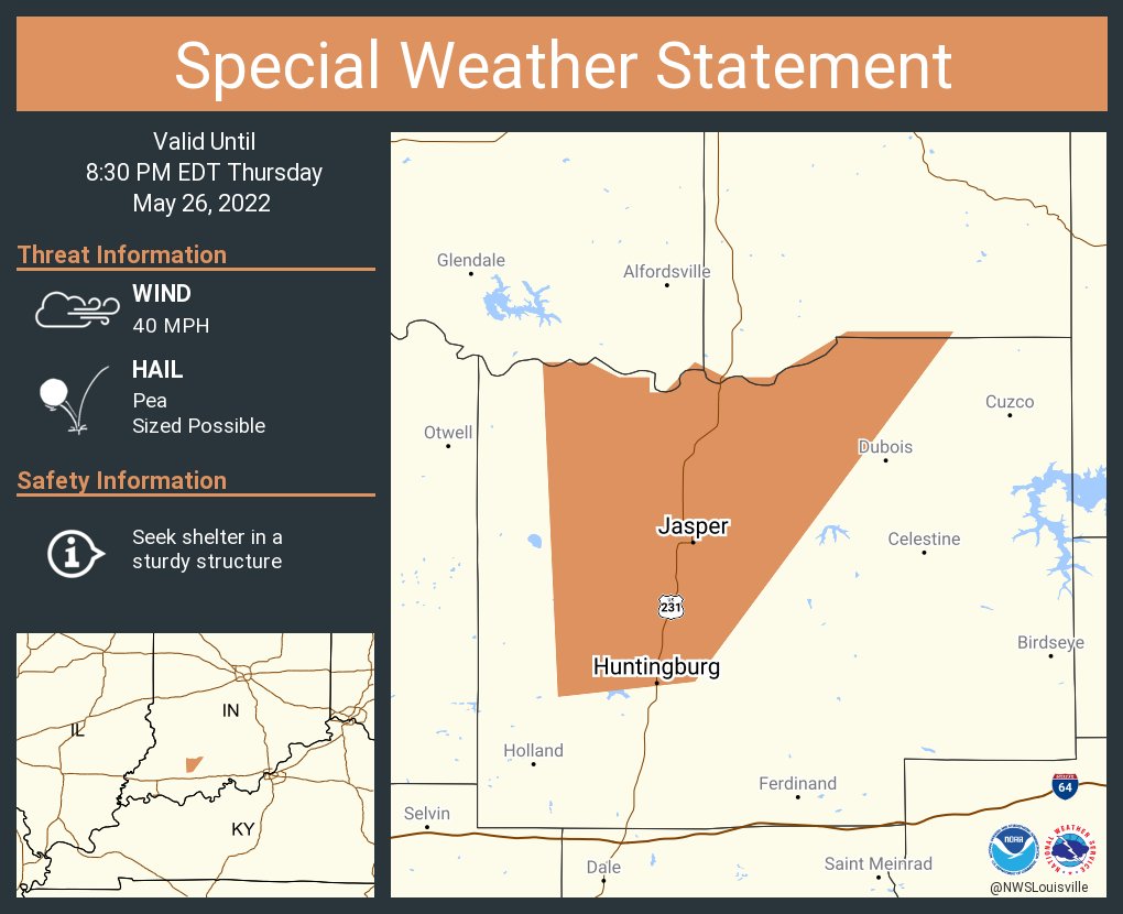 NWS Louisville on Twitter "A special weather statement has been issued