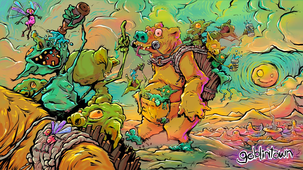 goblintown's tweet image. ₕₐᵤₕᵤₐₕₐgg dᵢₛ dₐ bₐₑᵣ ₘₐᵣₖᵤₜ gₒbₗₒₙᵢₛ ᵣᵢdₑ