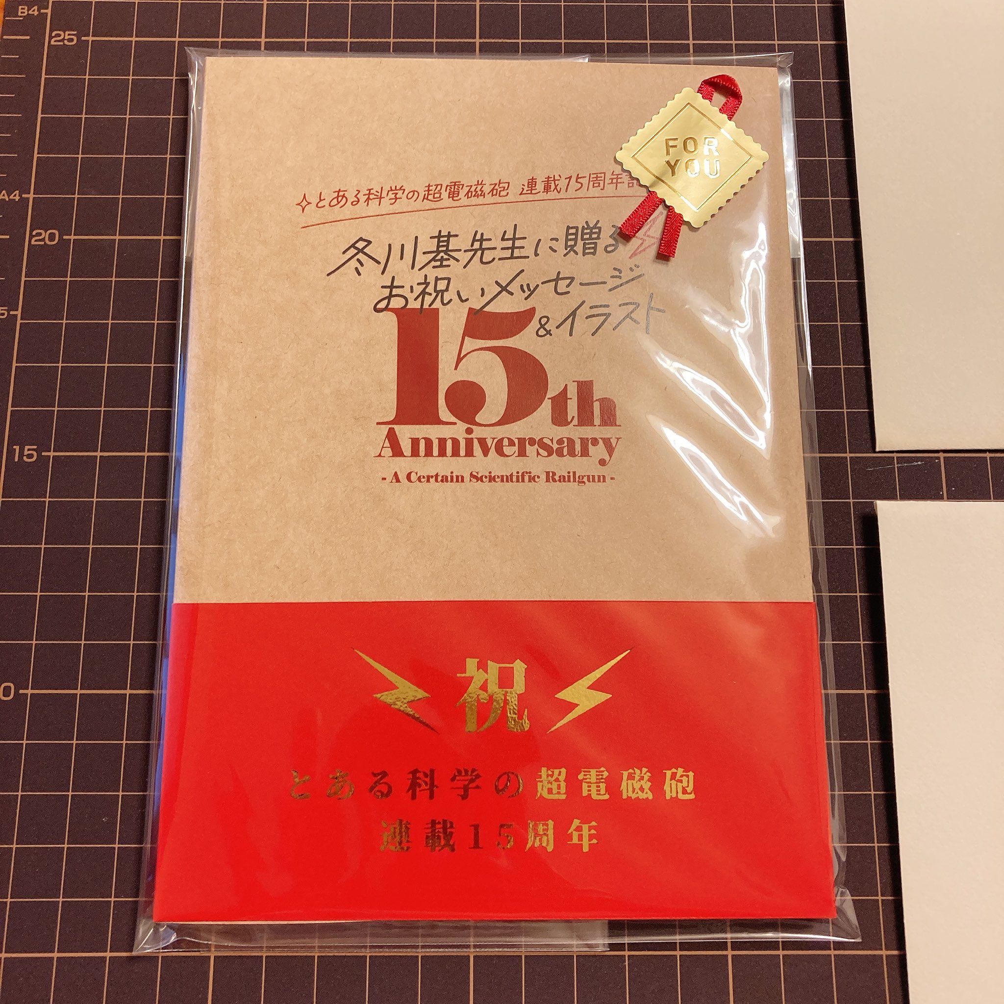 とある科学の超電磁砲」15周年記念オリジナルA4クリアファイル×1