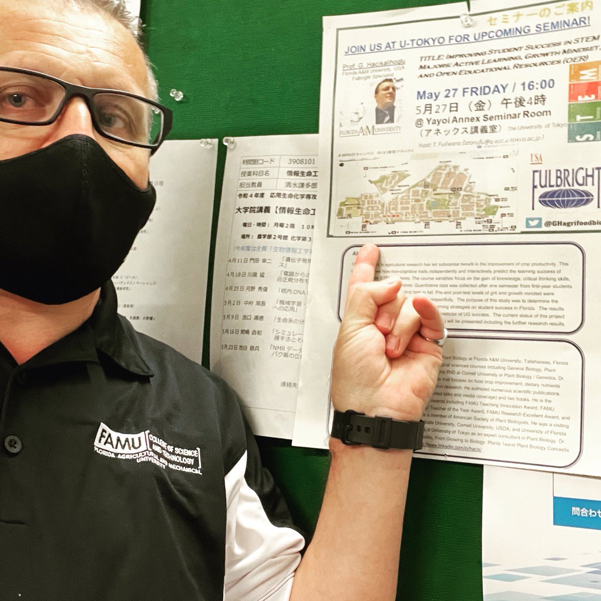 Today at #Fulbright seminar series #STEM #activelearning #studentlearning #Mindset <a href="/FulbrightPrgrm/">The Fulbright Program</a> <a href="/ECAatState/">Educational & Cultural Affairs—U.S. Dept. of State</a> #exchangeourworld #FAMU #Japan <a href="/UTokyo_News_en/">UTokyo | 東京大学</a> <a href="/UTokyo_News/">東京大学 | UTokyo</a>