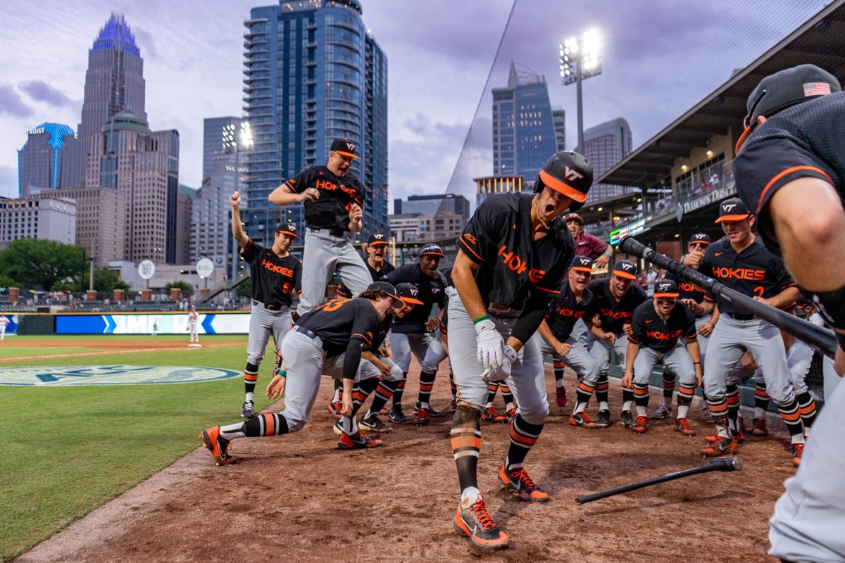 HokiesBaseball's tweet photo. 𝙁𝙊𝙐𝙍 𝙃𝘼𝙈𝙈𝙀𝙍𝙎, 𝙊𝙉𝙀 𝙄𝙉𝙉𝙄𝙉𝙂

≫ @Carson_jones35 🔨
≫ @NickBiddison 🔨
≫ @GavinCross24 🔨
≫ @TannerSchobel 🔨

#ACCBASE 🏆 #Hokies 🦃⚾️ https://t.co/lFBUhD3vmQ