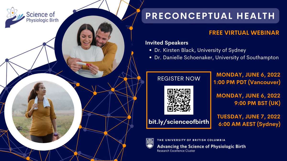 Optimal Birth BC (@optimalbirthbc) on Twitter photo Join <a href="/ScienceofBirth/">Advancing the Science of Physiologic Birth</a> on June 6th @ 1:00pm PDT for their inaugural webinar: Between Contraception and Pregnancy - Shaping the Health of Future Populations through Preconception Health.
Click here for webinar details and registration: scienceofbirth.eventbrite.com Join <a href="/ScienceofBirth/">Advancing the Science of Physiologic Birth</a> on June 6th @ 1:00pm PDT for their inaugural webinar: Between Contraception and Pregnancy - Shaping the Health of Future Populations through Preconception Health.
Click here for webinar details and registration: scienceofbirth.eventbrite.com