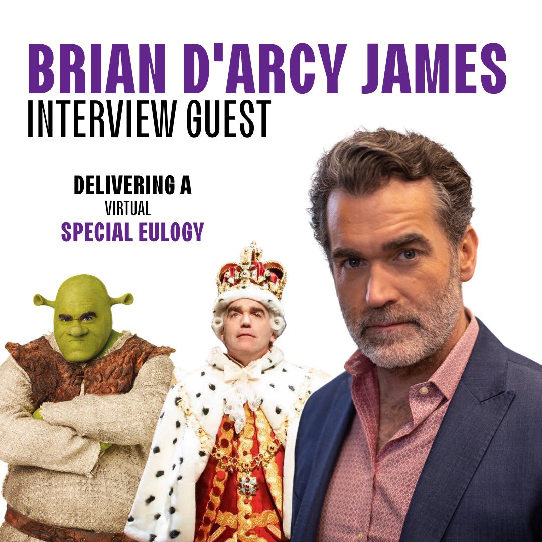 blackout_nu's tweet photo. Announcing our first interview guest: BRIAN D’ARCY JAMES!! 
He will be joining us virtually and giving a beautiful eulogy at our Spring Live Show, the Finneral, on Sunday, June 5th! https://t.co/6c4jmt88Hz