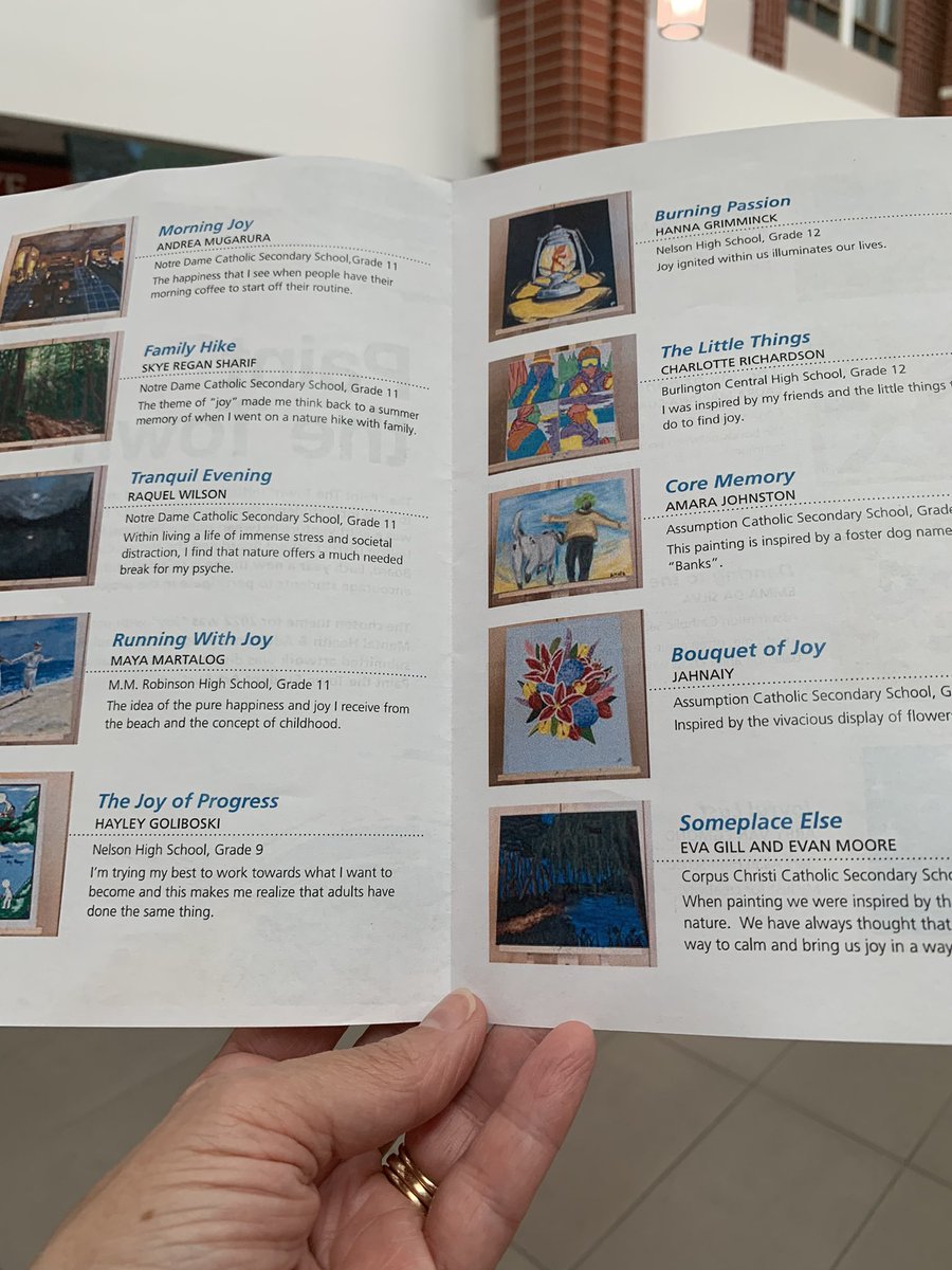 Paint the Town project is back - with the theme of JOY! <a href="/HRPSBurl/">HRPS</a> &amp; students from <a href="/HaltonDSB/">HDSB</a> <a href="/HCDSB/">Halton Catholic DSB</a> paint &amp; auction their masterpieces to raise money for the Inpatient Mental Health Unit <a href="/Jo_Brant/">Joseph Brant Hospital and Foundation</a> Win-win for all! Honoured to be part of tonight’s unveiling. Don’t forget to bid!