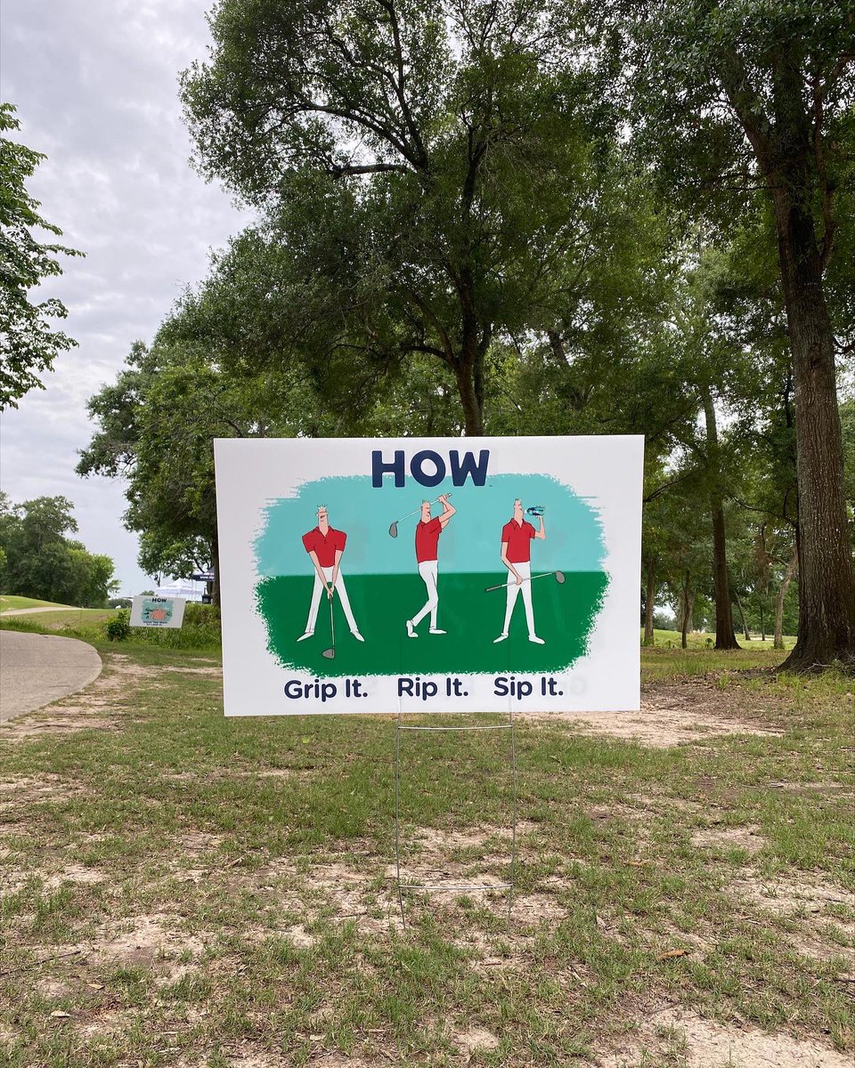 Golftoons's tweet photo. Clever signs GolfToons created for #Drinkhowwater.
They showed up at the SPx Spring Classic (@STexasPGA) at the @BlackHorseGC in Houston this week.
Which one do you like best?
#drinkhow #drinkhowwater #drinkyouroxygen #golftoons #golfcartoons #golflife #blackhorsegc #stpga https://t.co/GE0VTTd6ch