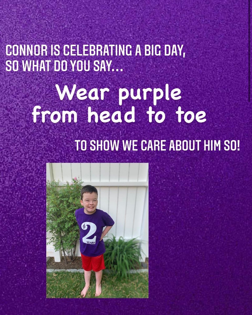 Tomorrow is a big day for this amazing Wildcat!!  Wear purple to show your support!!