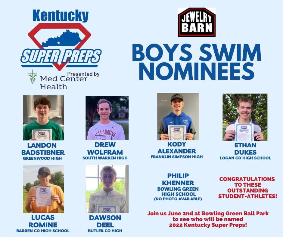 Congrats on the nomination Drew!!
<a href="/BUKnightsSwim/">Bellarmine Swimming</a> <a href="/SWSpartanAthl/">South Warren High School Athletics</a>