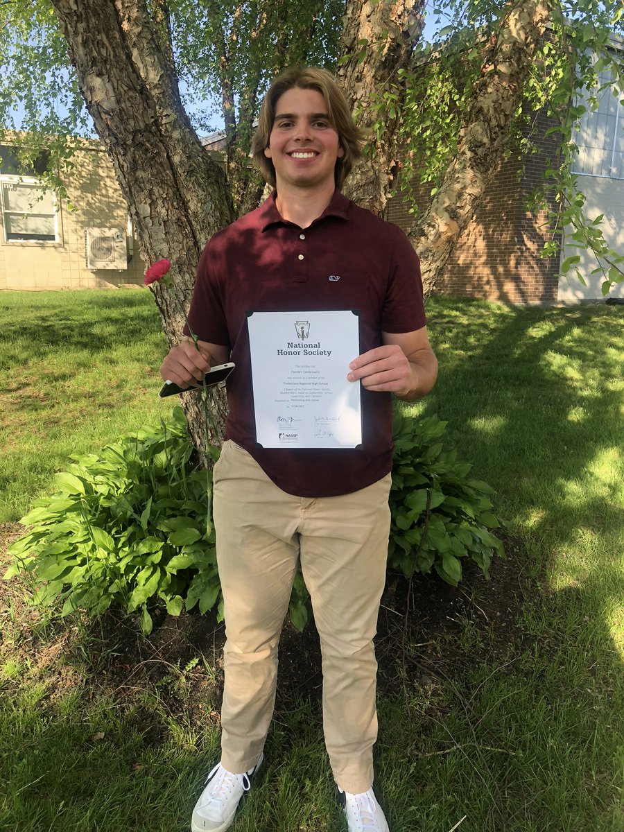 Excited to be a new member of National Honor Society and represent Timberlane Football!
