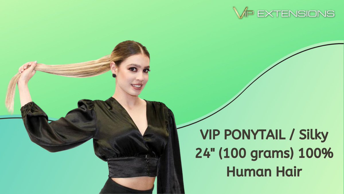 vipextensions's tweet photo. VIP PONYTAIL / Silky 24" (100 grams) 100% Human Hair

100% Real Natural Human Hair
Original Human Hair, Soft, Smooth, Straight !
Can Be Curled, Straightened, Can Be Dyed To Darker Color !
#hair #humanhair #womenfashion #silkyhair https://t.co/PJhwd4gWcg