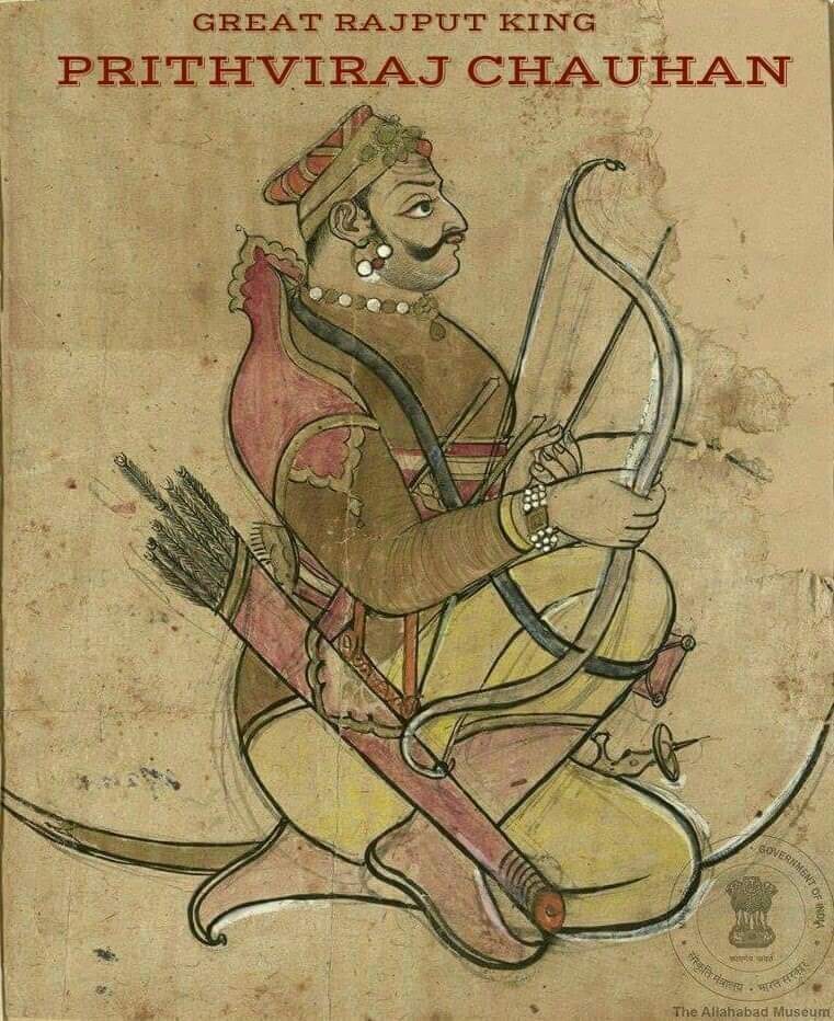 Tribute to Rajput Samrat PrithvirajChauhan on his birth anniversary.
A Rajput warrior, an inspiration for generations &amp; a legend who defeated Muhammad Ghori for record seventeen times. 
#RajputSamratPrithvirajChauhan #राजपूत_सम्राट_पृथ्वीराज_चौहान