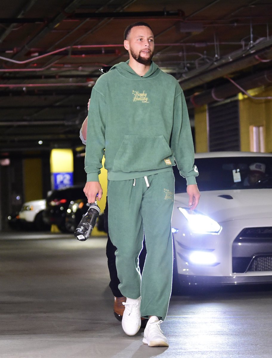 Nick DePaula on X: Stephen Curry arrived tonight in a custom “2974”  varsity jacket by Trophy Hunting. “I never wanted to call myself the  greatest shooter until I got this record. I'm