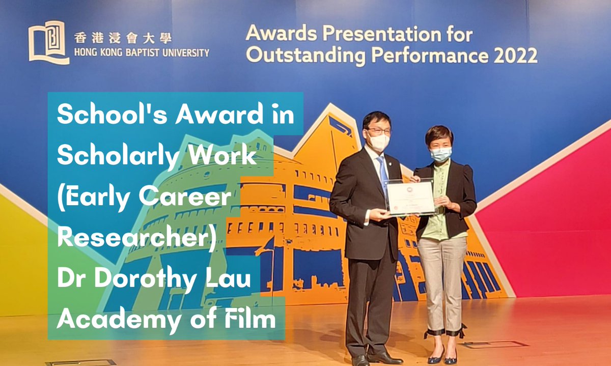 HKBUCOMF's tweet photo. Congratulations to our faculty felicitated for Outstanding Performance by 
@hkbaptistu
Dr Kenny K. K. Ng, Academy of Film
Dr Dorothy Wai Sim Lau, Academy of Film https://t.co/ucf5qdZVfG