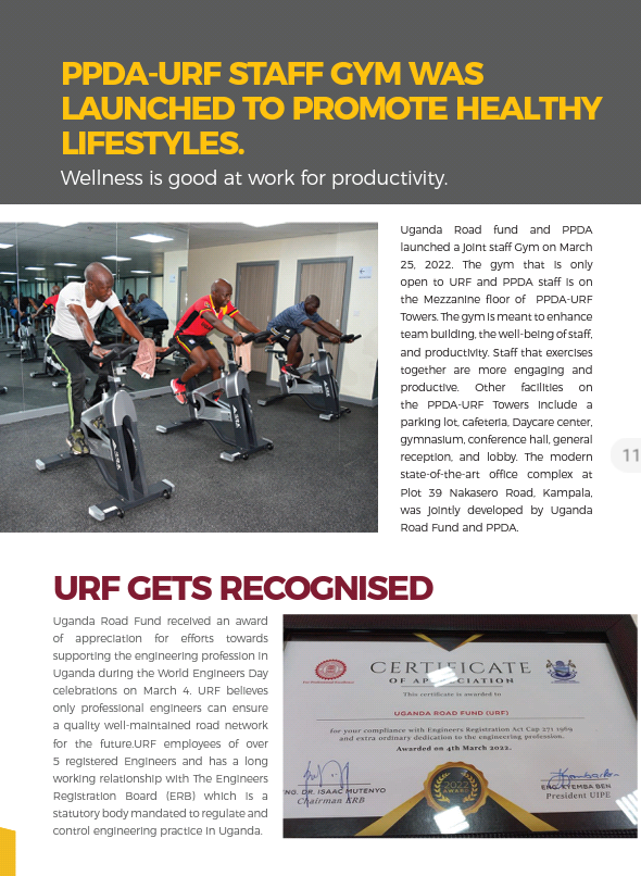 UgandaRoadFund's tweet photo. 📢Our latest Newsletter is out now!
Catch up on our latest road maintenance initiatives. ⏬Download Via https://t.co/dRfsK7mdPw
@faithkatarekwa @niw_andy @MoWT_Uganda @MoLGUganda @KCCAUG @UNRA_UG @GouInfrastruct @GCOFUG @GCICUganda https://t.co/pR1WSlSyOq