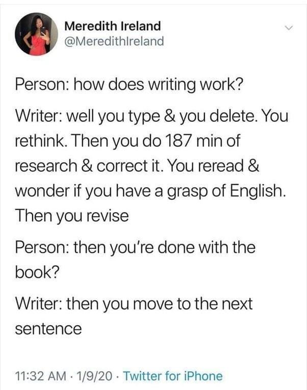 I don’t know who this person is, but they’re absolutely right…. 

#WritingCommunity #author #AuthorsOfTwitter