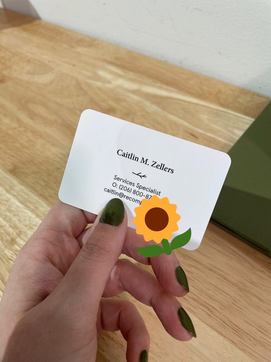 caitymayhem's tweet photo. Official new job is official. #compostme https://t.co/v3Fe72tjmX