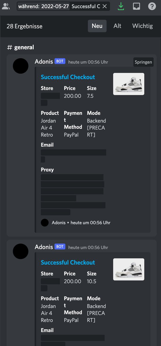 EMoiseew's tweet image. Arround 100 x Jordan 4 military paid

@MangoAIO @aio_success @AdonisBots 

@RetailByRampage 

@EscapeNotify 
@Venom_Cooks 

@FNFbyPeteR 
@bobsbricks