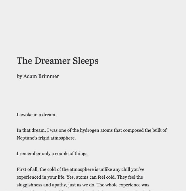 uncookd_'s tweet photo. by Adam Brimmer

Gravity

https://t.co/l7gZ2Z8cb6

The Dreamer

https://t.co/RguzAAMZw9

--

by bootshoe

The Apple Magician...

https://t.co/81DcmLpXnS

Juliette

https://t.co/jg4VICiKBy

..

#WritingCommunity #writing #writersoftwitter #Reading #allegory #fiction #Storyx18plus https://t.co/eRuK7CO8Wt
