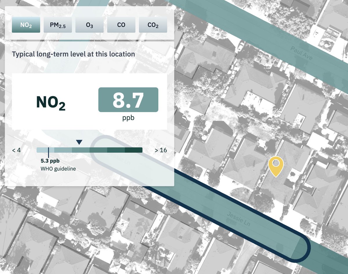 📢Bay Area friends: search your address in <a href="/aclima/">Aclima, Inc.</a>'s new #airhealth tool to learn about the pollutants and greenhouse gas emissions on your block. 

You can see how the air you typically breathe stacks up against <a href="/WHO/">World Health Organization (WHO)</a> and <a href="/EPA/">U.S. EPA</a> standards: air.health