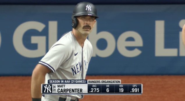 theFishstache's tweet photo. Carp or Cop?! #STLCards  #Yankees https://t.co/aRhFFGUK3o