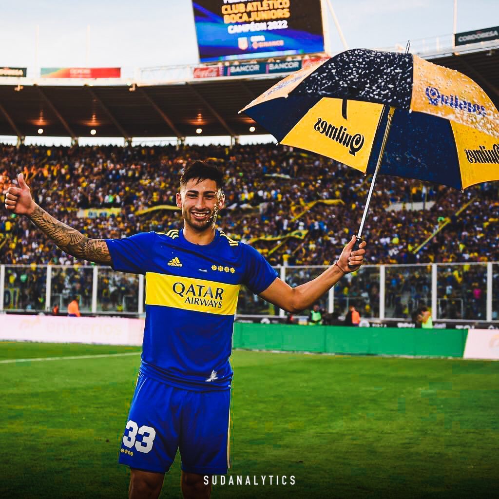 Alan Varela, qué momento para hacer su primer gol como profesional.