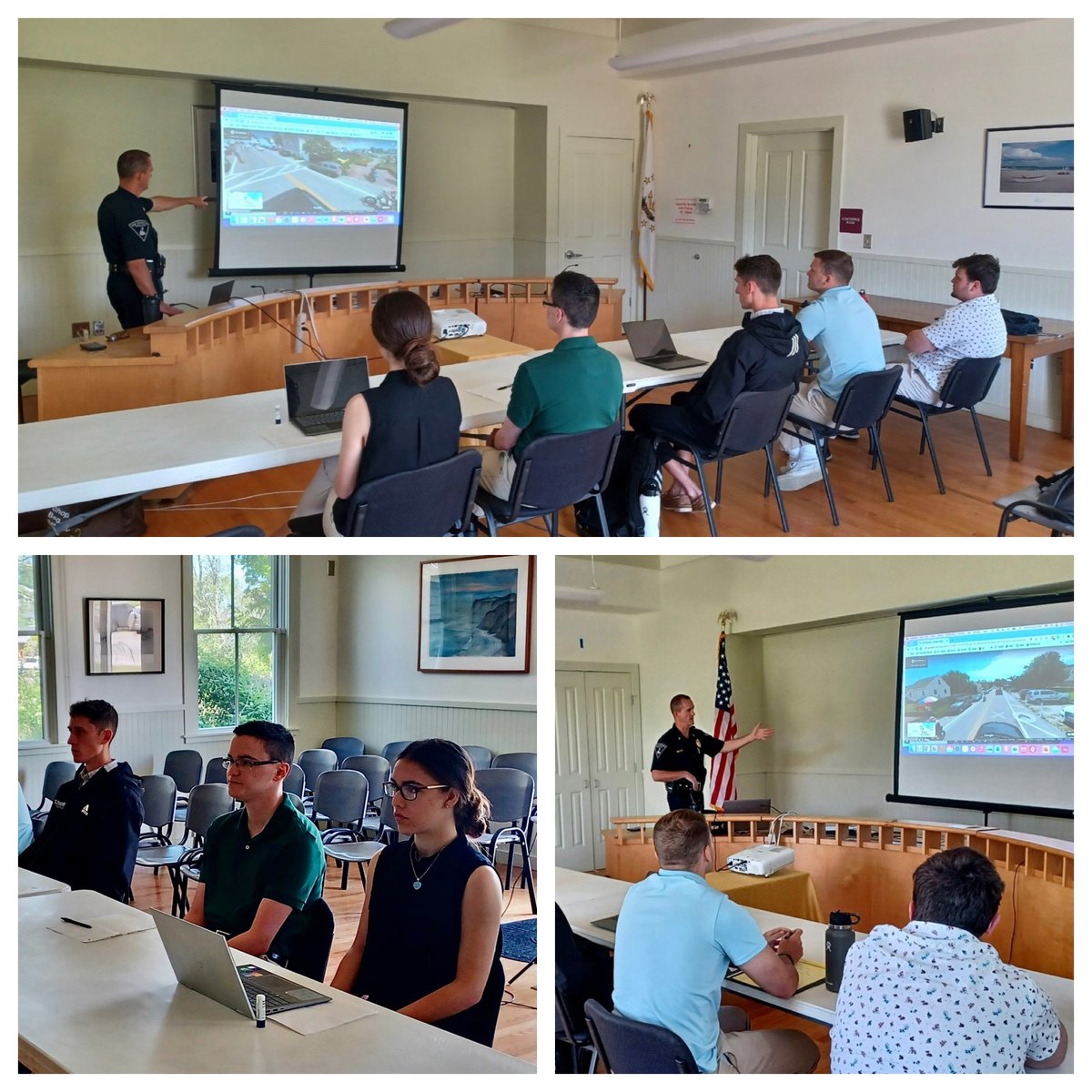 Today our Community Service Officers (CSOs) had their second day of orientation with Chief Moynihan and will have their first full day on the job tomorrow. Please join us to welcome our 2022 CSOs! #keepblockislandsafe