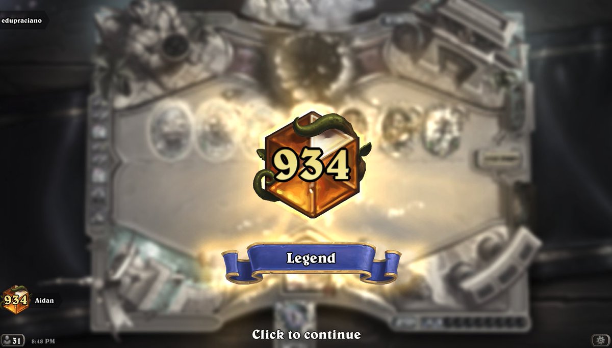 hs_aidan's tweet photo. Took a break from Wrath Pally this month to play some Knuckles Hunter (I'm still working on a lot of different variants of Wrath). Took this from D5 to legend. This deck is not trivial at all when trying to find how to kill them with Knuckles, attack order is everything. https://t.co/iH1hDnEru3