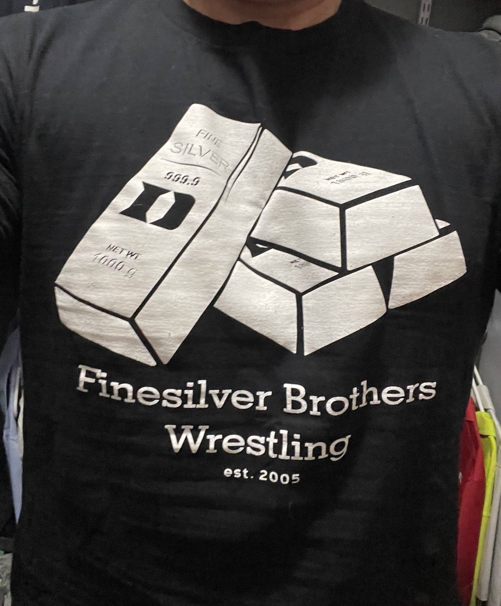 #WrestlingShirtADayinMay day 26 part 3…shoutout to the Finesilver Brothers and the impact they’ve had on <a href="/DukeWRES/">Duke Wrestling</a>. <a href="/JoshFinesilver/">Josh Finesilver</a> <a href="/mitchieboy_fine/">Mitch Finesilver</a> <a href="/Zman_Finesilver/">Zach Finesilver</a>