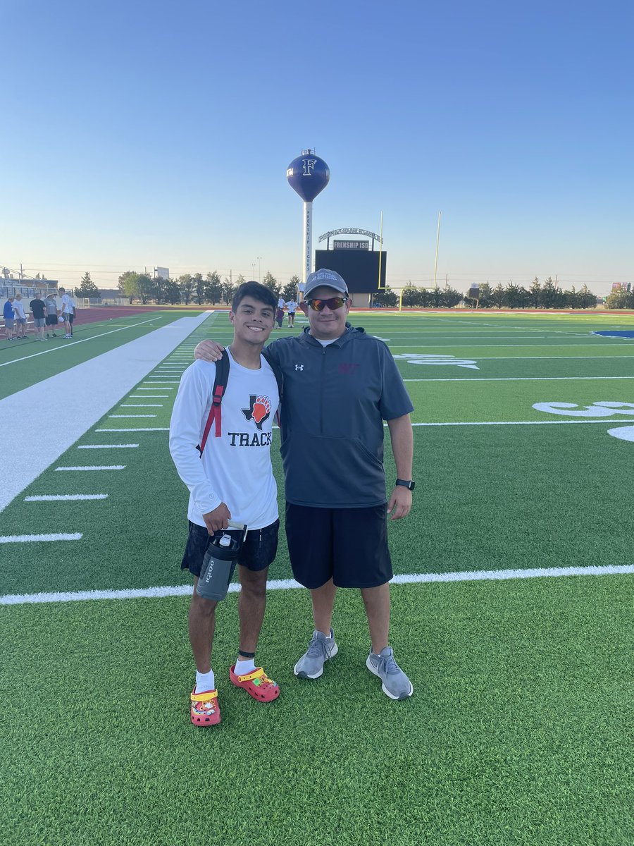 Had a blast today at Friendship HS. Proud to represent <a href="/McCameyFootball/">McCamey Badgers Football</a> . Glad I got to show out for the WT coaching staff! Amazing coaches. Thank you <a href="/Coach_HunterH/">Hunter Hughes</a> <a href="/CoachMartinezWT/">Mark Martinez</a> <a href="/WTAMUFootball/">Buffalo Football</a> for letting come out today!