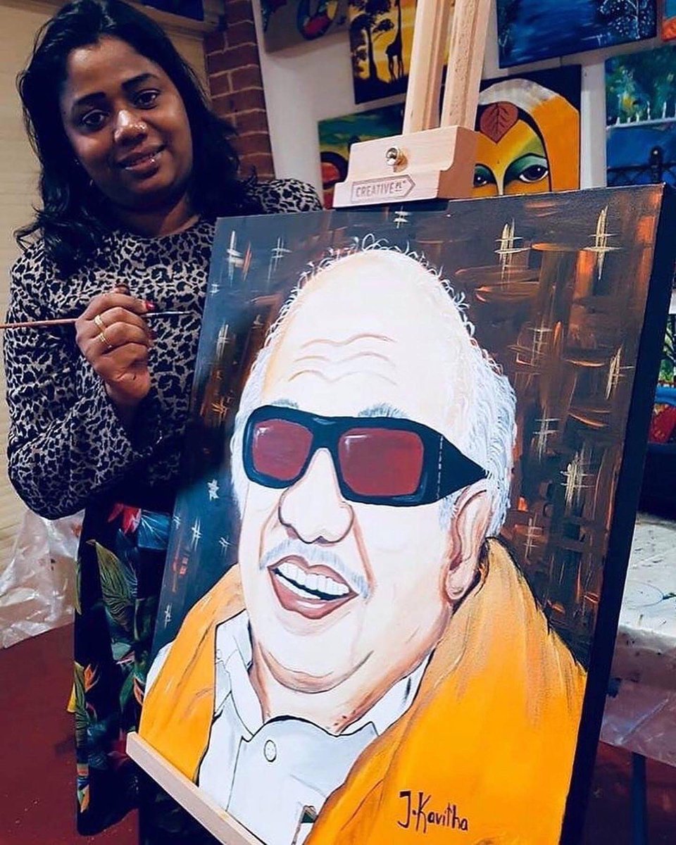Artistkavithaje's tweet photo. Nothing is impossible. The word itself says ‘I’m possible!'”

Happy Friday ☕️

#paintingoftheday #kalaignarkarunanidhi 
#kjsbrushncanvas #kavithajeyakumarartist  #fineart #drawing #artstar #ganesha #sydney #sydneyartist https://t.co/mVKt6WktHL