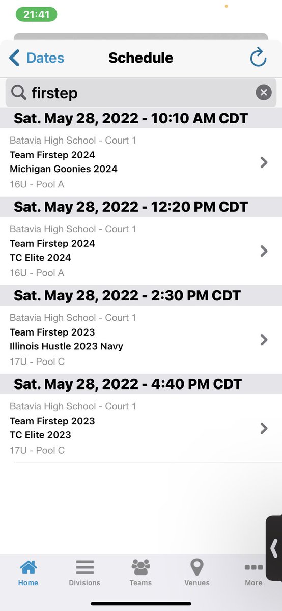 DezireeBryant4's tweet photo. This weekend schedule in Chicago, IL for the Victory Region Final. This is for the Class of ‘23 and ‘24. Glad to be participating in this tournament!@PGHByron @PGHCircuit @PGHKentucky @FirstepGirls https://t.co/II6j56KIqe