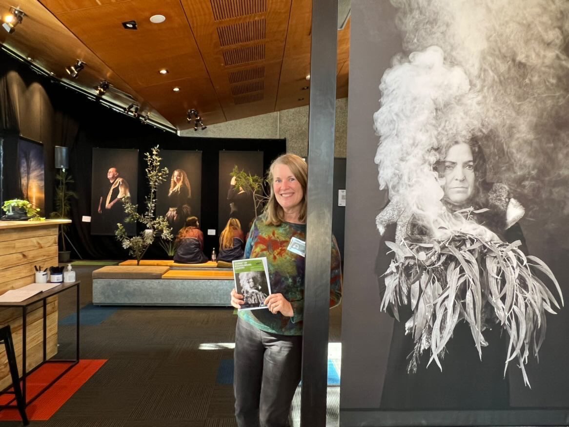Bellarine_LC's tweet photo. A heartfelt contribution to #NationalReconciliationWeek from our volunteers who’ve put in 100s hours to a deeply moving exhibition “Journey on Wadawurrung Country” at Potato Shed, Drysdale. Don’t miss it this Sat &amp; Sun 10-4pm. Thanks 💓 Corrina Eccles, Ferne Millen &amp; Vicki Hallet https://t.co/oaEHWzjs9r