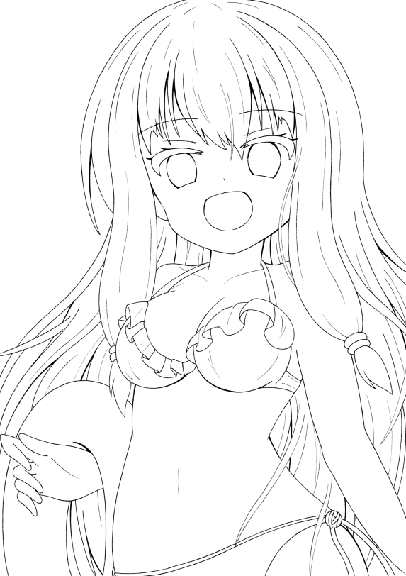 線画茜ちゃ
線画で力尽きましたw 