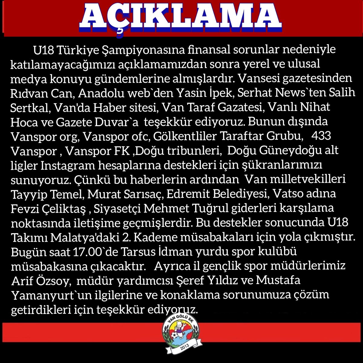 VANGÖLÜ SPORTİF FAALİYETLER (@vangoluf) on Twitter photo 