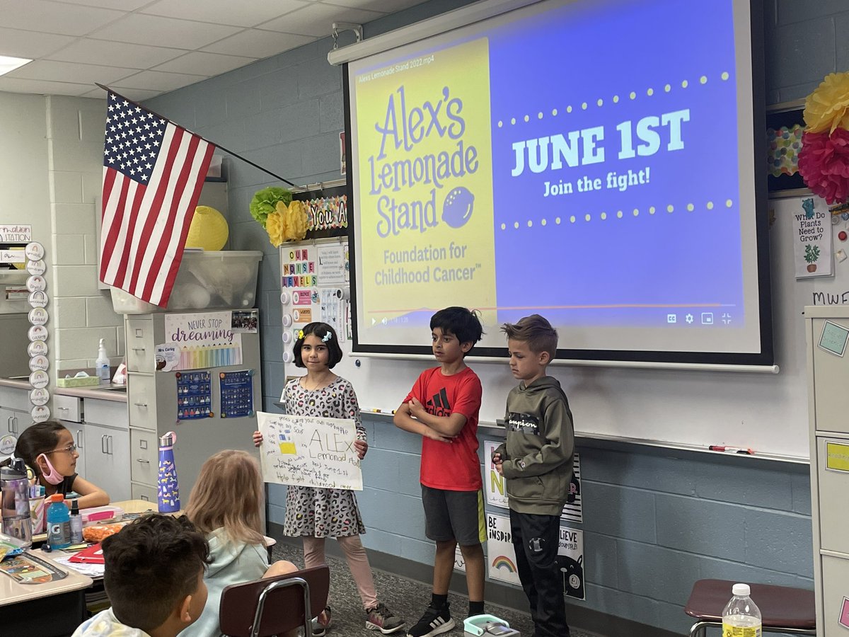 Our 1st graders are selling lemonade next week to donate to Alex’s Lemonade Stand.🍋💛We spent this week making posters, a commercial, and presenting to the other grade levels!