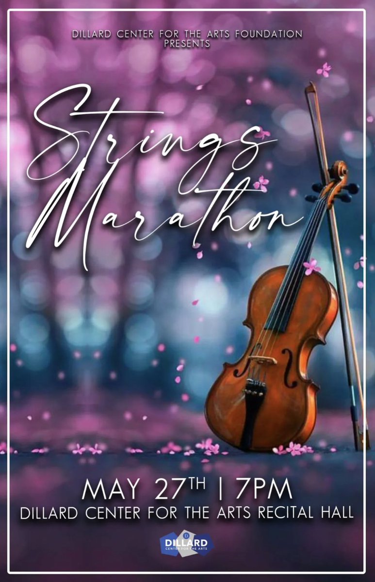 Come Watch Us Perform @ Dillard Center for the Arts! <a href="/dillardpanthers/">DIllard High School</a> 
Go to our Website to get tickets.
dhstrings.com