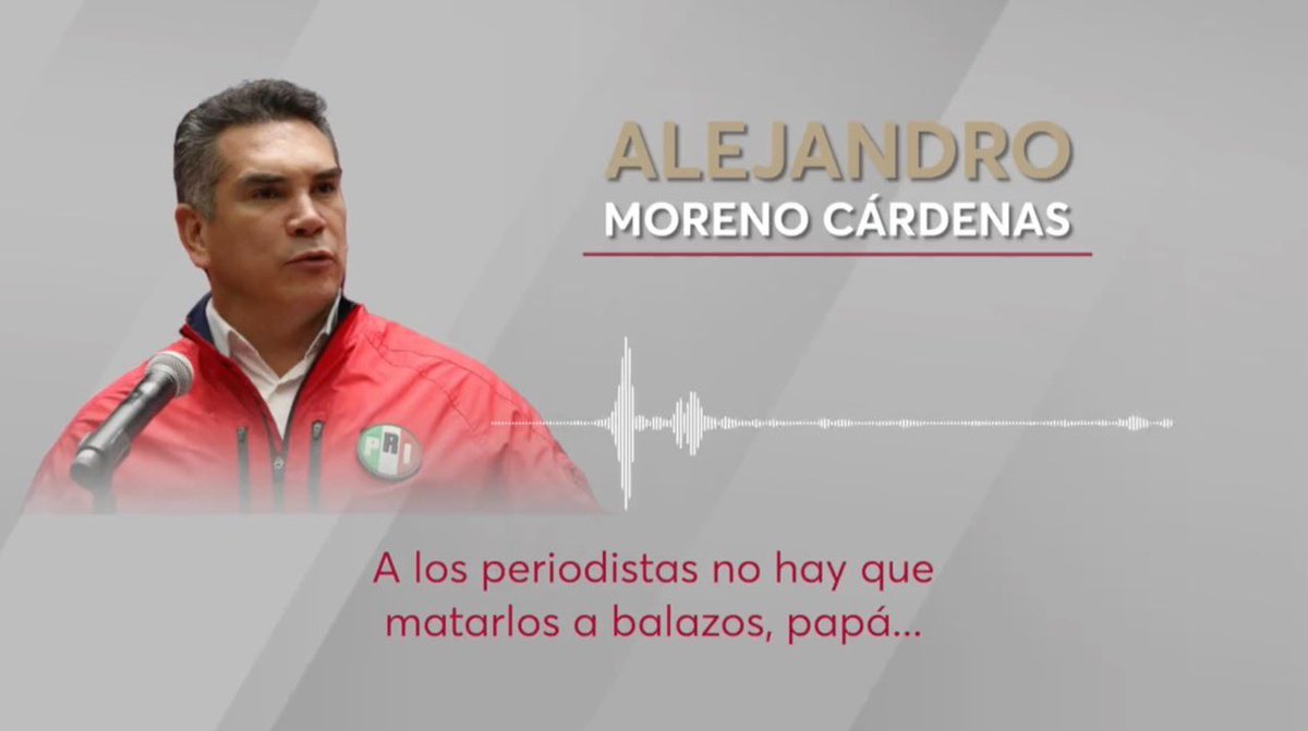 CarlosLoret's tweet photo. Ni a balazos ni de hambre. A los periodistas no se les mata. Punto. Las grabaciones del dirigente del PRI lo pintan de cuerpo entero: vulgar y autoritario. #Loret en @latinus_us: https://t.co/S5uD6IGpoj https://t.co/FpfrUyEl8P