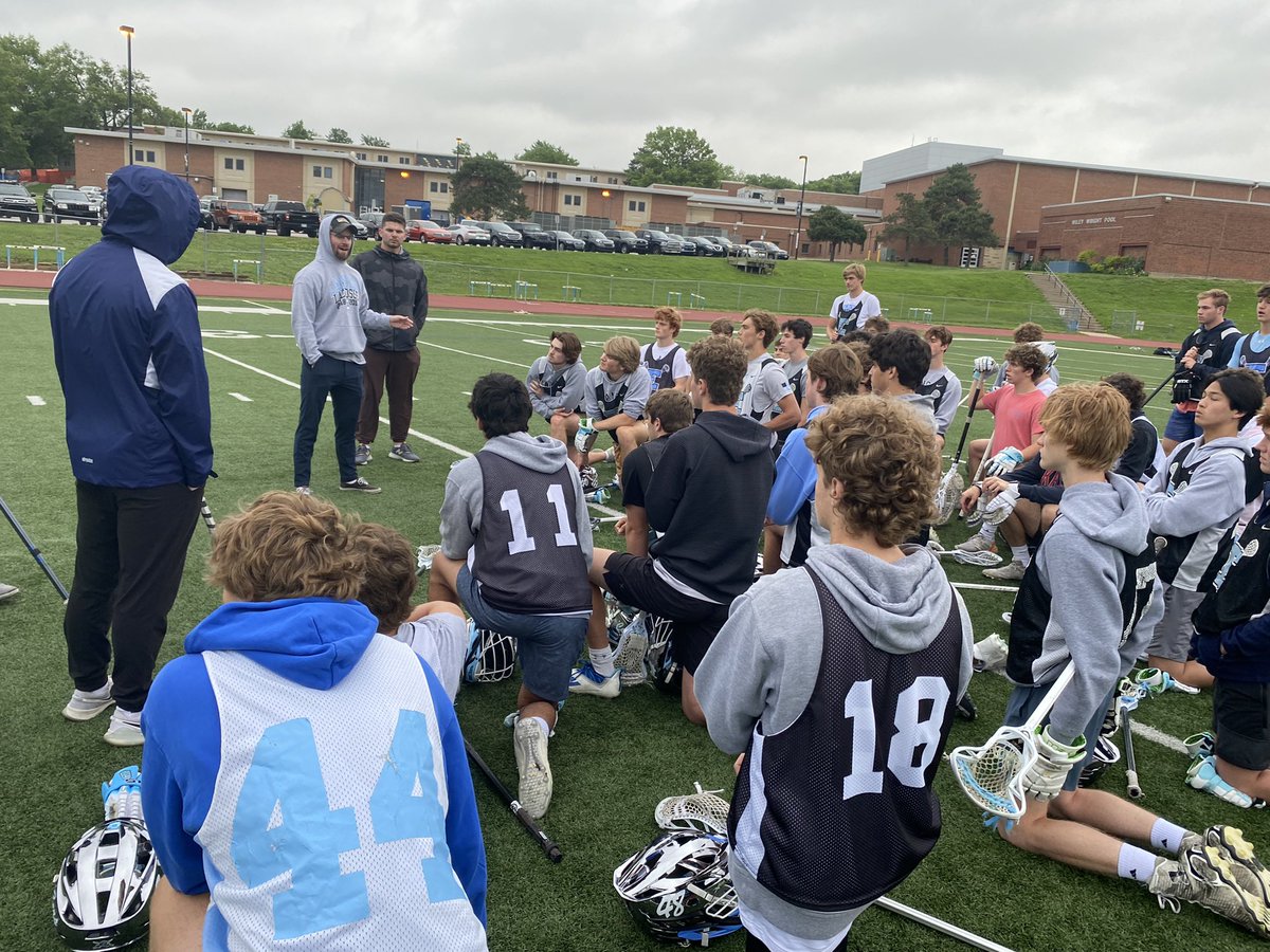 _LancerLacrosse's tweet photo. Thank you to Former Lancers HC / current @RavenMLAX HC Will Garrett for coming out and hyping up the boys before tomorrow’s LAKC Championship Game! #OnceALancer #AlwaysALancer #DocStrong https://t.co/4twbI3PGVN