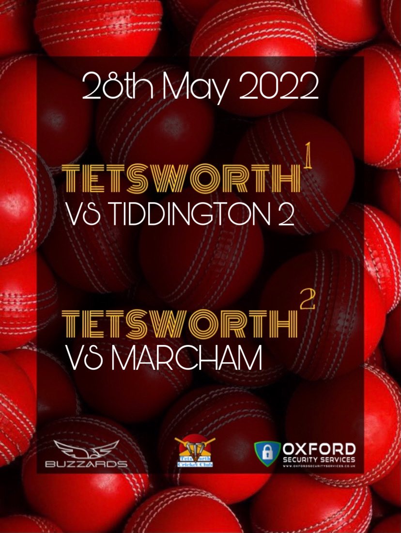 Fixtures for Saturday. 1st XI travels to <a href="/TiddingtonCC/">Tiddington CC</a> , while 2nd XI hosts <a href="/MarchamCC/">Marcham CC</a>. Good Luck.
