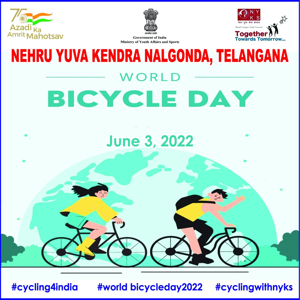 MYBNalgonda's tweet photo. People are like bicycles. They can keep their balance only as long as they keep moving.

#cycling4India #CyclingForGood #Cyclingwithnyks #worldbicycleday2022  #stayhealth #Lifestyle #Cycling4Earth #lifestyle #healthylifestyle https://t.co/D4FftBvC8I