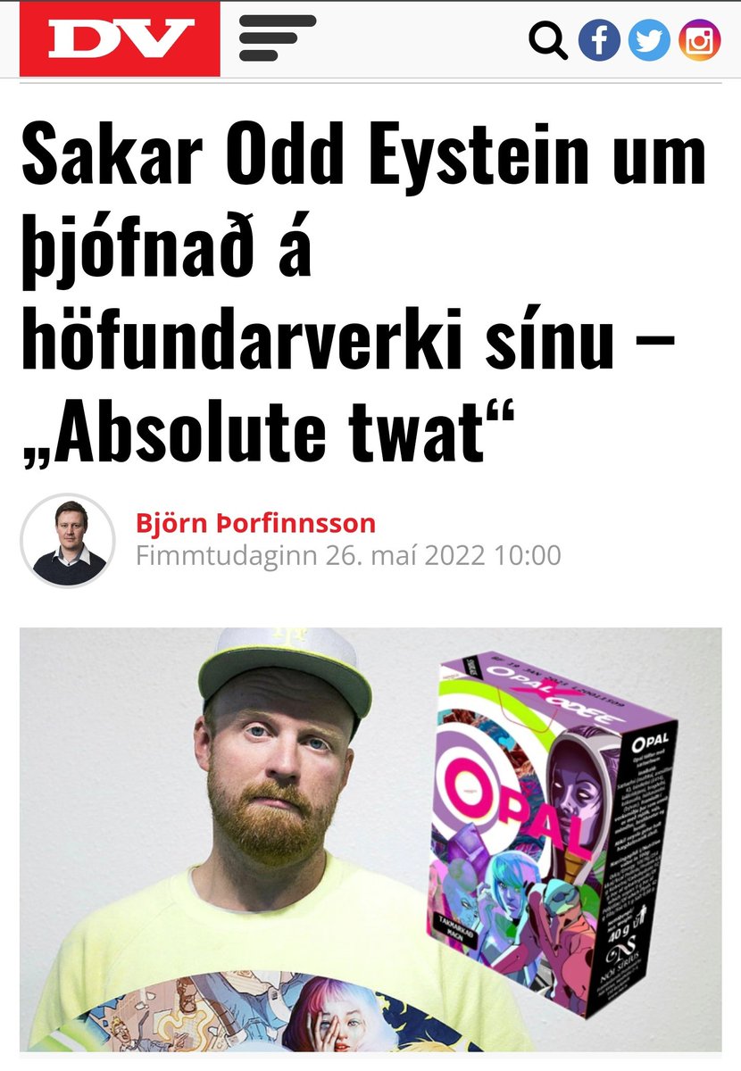 olafuringvi's tweet photo. Svo löngu tímabært comeuppance. Galið útaf fyrir sig að hann fái að kalla sig "listamann". https://t.co/PtazCrBpA0