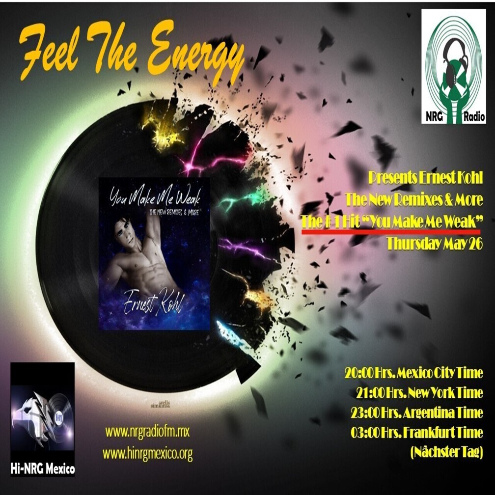 ErnestKohl's tweet photo. TUNE IN NOW TO HEAR ERNEST KOHL BRAND NEW SMASH #1HIT "YOU MAKE ME WEAK"- THE NEW REMIXES &amp; MORE!!!:https://t.co/l0EZHcLVFM 
#1Hit @ErnestKohl #Top5 #Top50 #ChartHit #Dance #DanceMusic #Radio #Club #Pop #EDM #HiNrg #Circuit #Italo  #Broadway #Musicals #MusicalTheatre 
#TuneIn https://t.co/VbhNtYA2QU