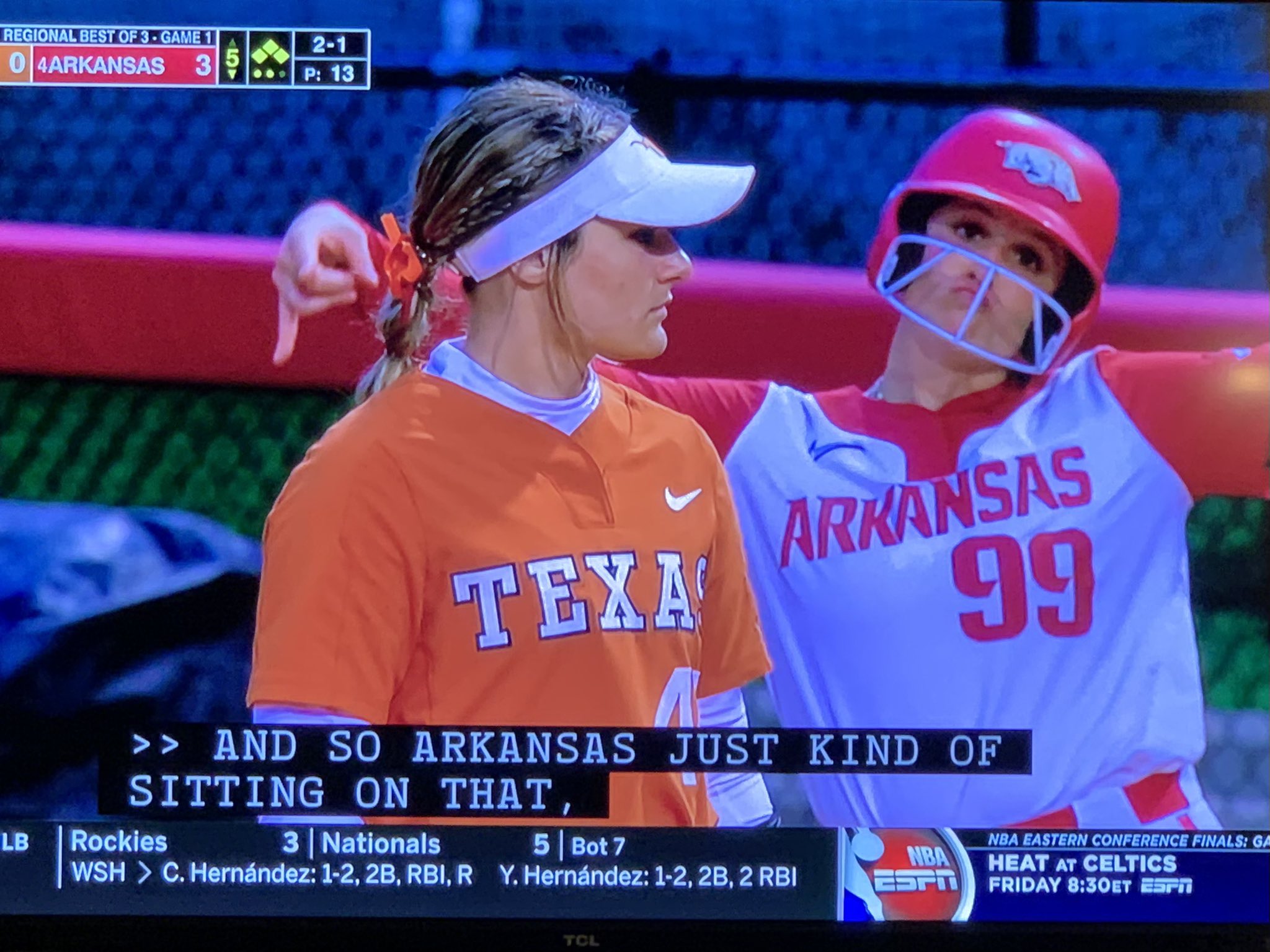 Unnecessary Roughness on Twitter "She said HORNS DOWN https//t.co