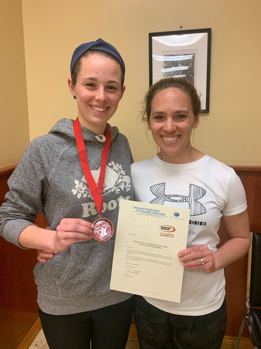 Congratulations to <a href="/NAEC_LDSB/">NAEC</a>  Gracie for placing 4th in the senior girls division for all Ontario <a href="/naspschools/">National Archery in the Schools Program</a> <a href="/ofah/">ofah</a> chamionship!