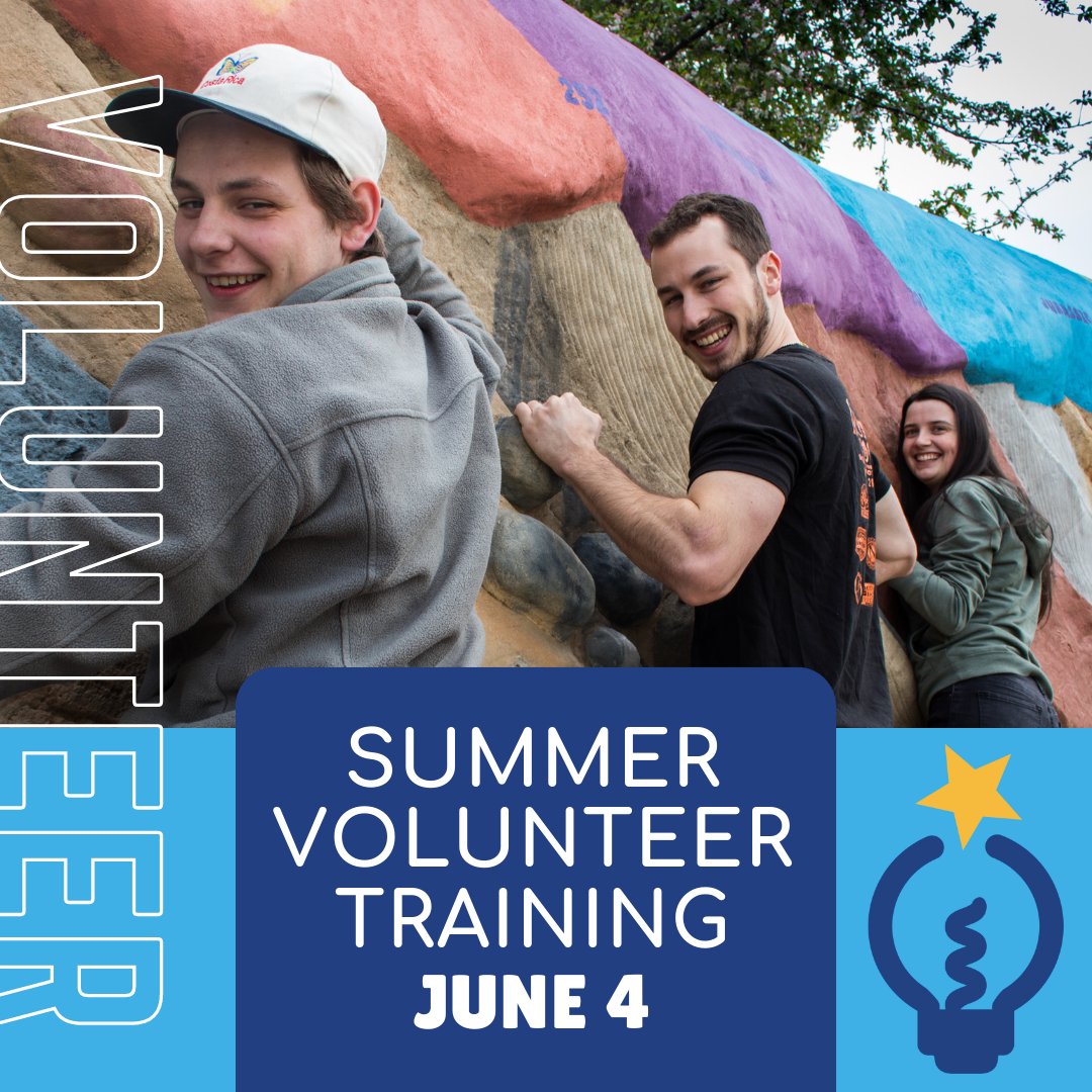 Science_Works's tweet image. Love science, working with kids, or looking for a fun way to fill volunteer hours? Volunteer this summer at ScienceWorks! ☀️

Apply today➡️ow.ly/OeCq50Jj2bF

Join us for volunteer training Saturday, June 4 from 9 am - 5 pm