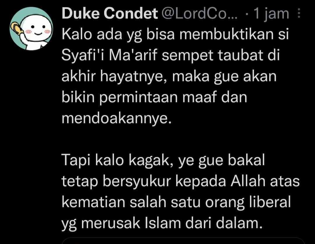 Do'anya mengerikan 😱🙄

Seolah-olah dia jadi Tuhan atas sesamanya..