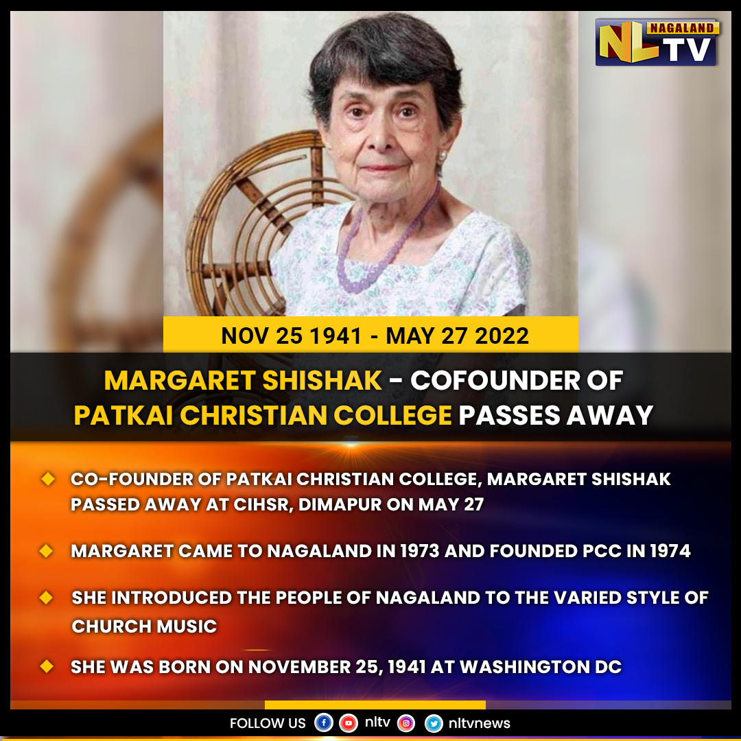 NewsNltv's tweet photo. #Nagaland #PatkaiChristianCollege #MargaretShishak #Kohima #Dimapur #Chumukedima #CIHSR @MyGovNagaland @Neiphiu_Rio https://t.co/4ONKCsONgl