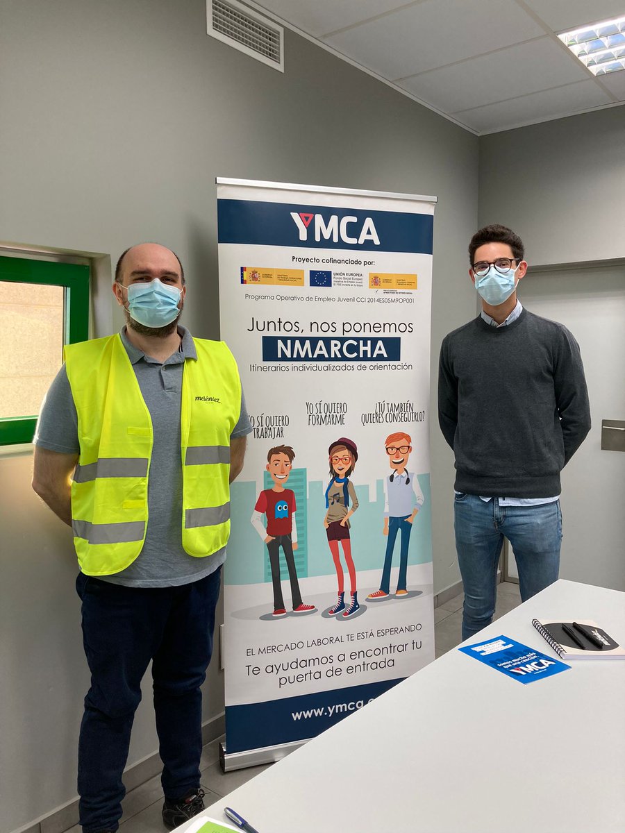 MelendezPatatas's tweet photo. En Patatas Meléndez hemos puesto en marcha el Programa de Empleo Mentoring junto a @ymca_esp
Unos encuentros personales en los que compartir experiencia, y asesorar a futuros talentos como Mario Chamorro, del Programa #Nmarcha, junto a Salvador Roda, nuestro Director de Calidad. https://t.co/9dRzsPYE5c