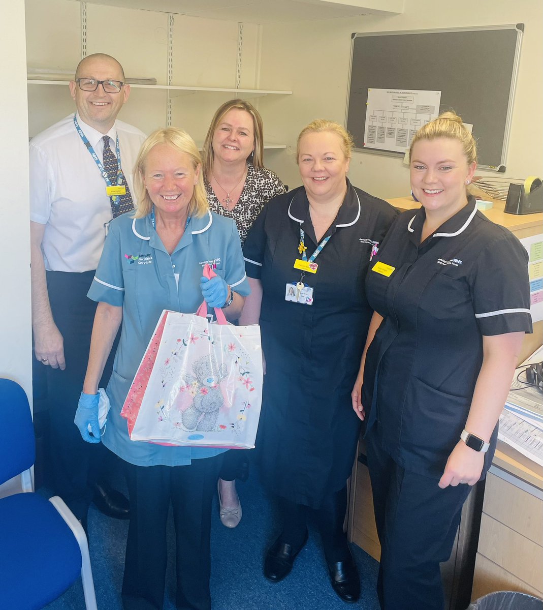 CBU1_BHNFT's tweet photo. Today we say goodbye and happy retirement to Janet; our Domestic in Block 12 after 23 years! You will be missed 🌟 @barnshospital @66Loiner @clare_hart123 @jrgriffiths1978 @paulaclimber https://t.co/1KSwvauUAT